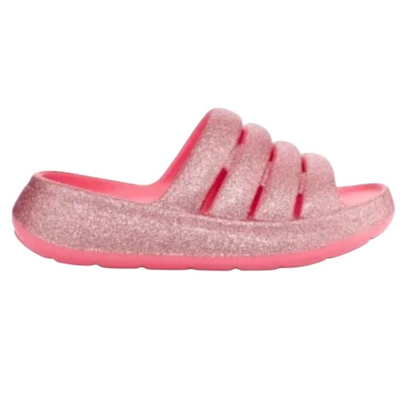 UGG Sport Yeah Pink Glitter Sandals - Picture 5 of 11